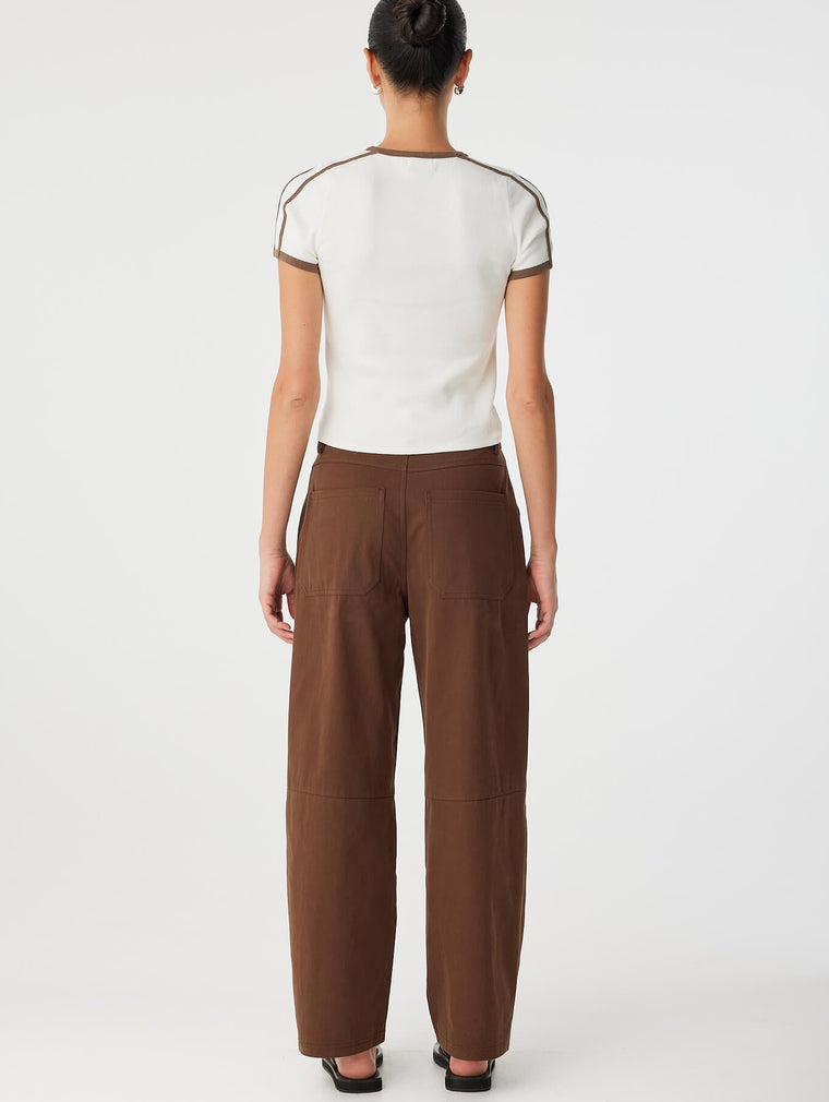 Mischa Tee - Cream & Cacao