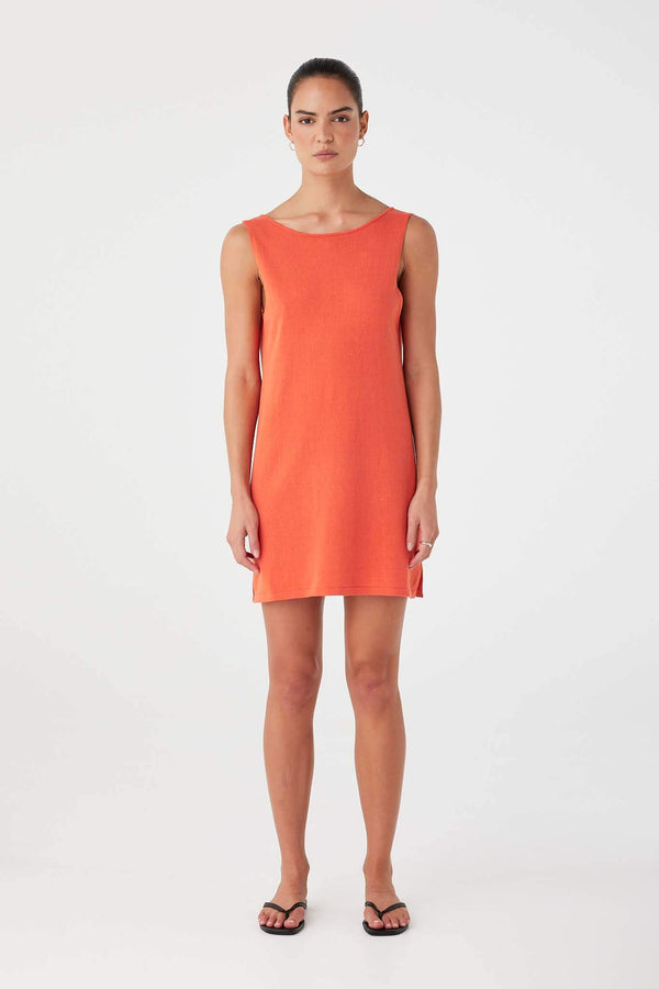Paloma Mini Dress - Mandarin