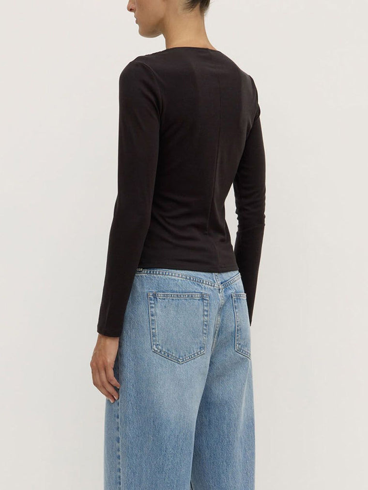 Margot Jersey Long Sleeve Top