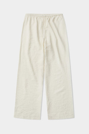 Heather Silk Blend Pant Cream