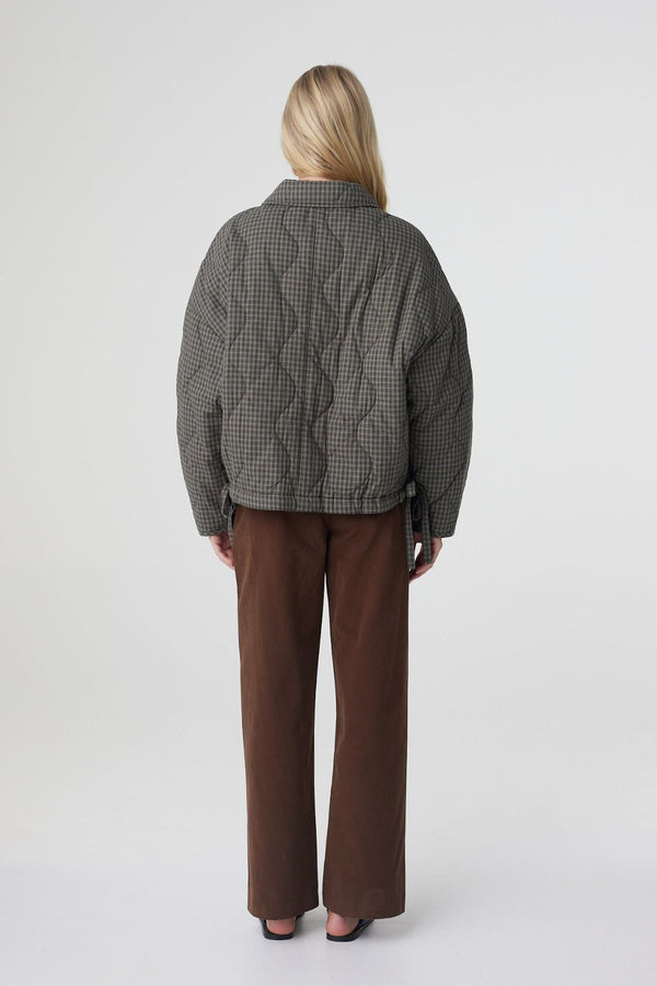 *Pre-Order* Matteo Jacket - Olive & Teal Check