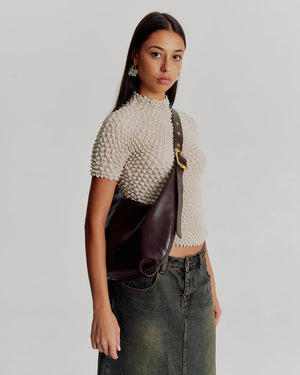 Everyday Large Croissant Buckle - Choc