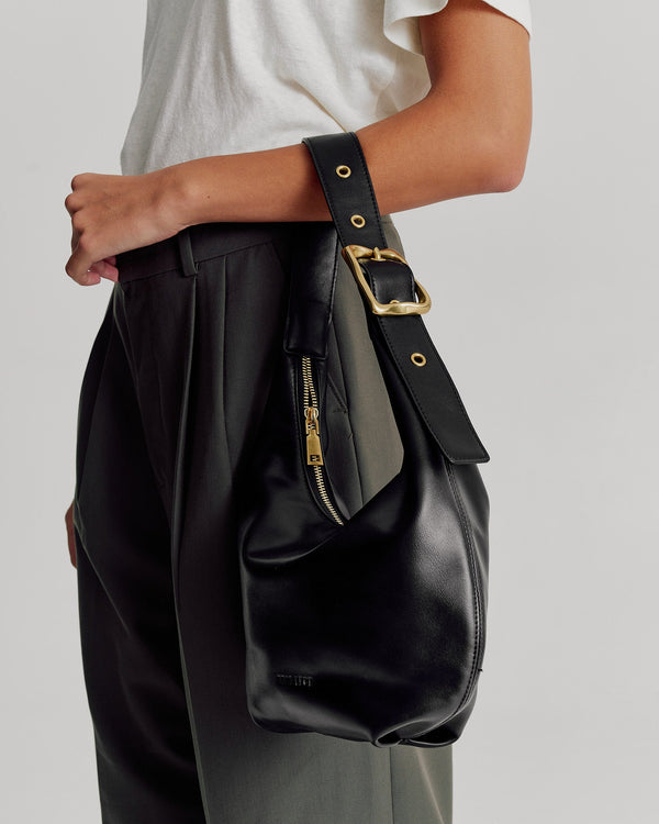 Everyday Large Croissant Buckle - Black