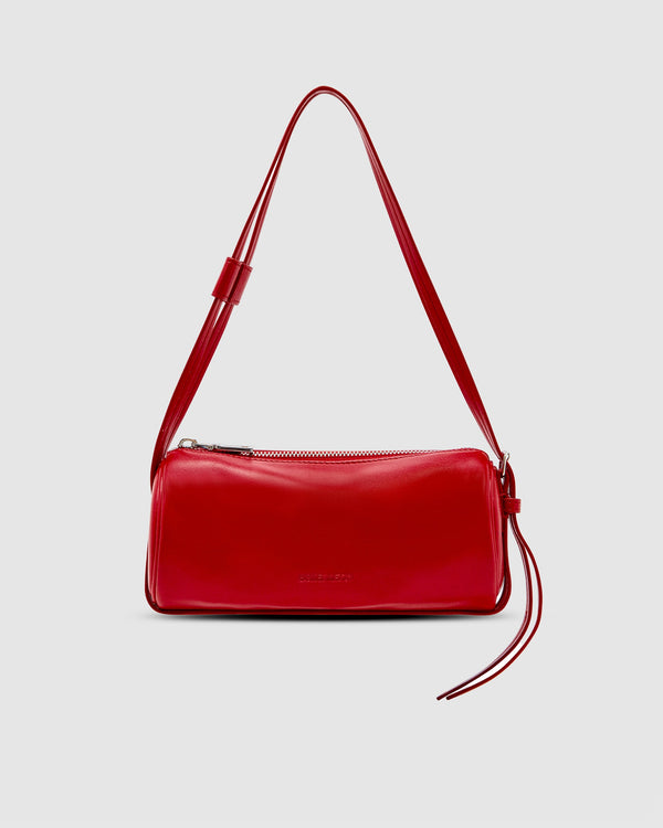 Brooke Mini Barrel Bag - Crimson