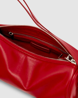 Brooke Mini Barrel Bag - Crimson