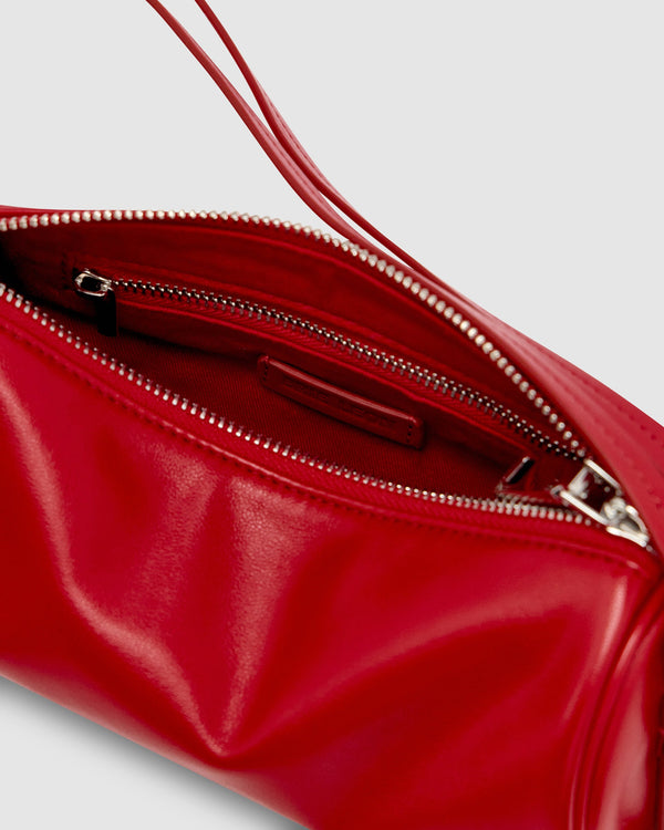 Brooke Mini Barrel Bag - Crimson