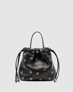 Halle Eyelet Bag - Black