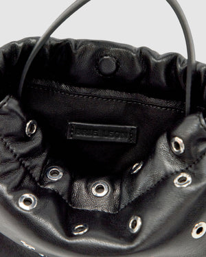 Halle Eyelet Bag - Black