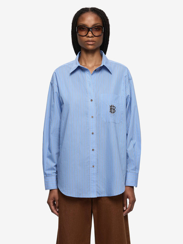 LINUS SHIRT - CHAMBRAY BLUE STRIPE