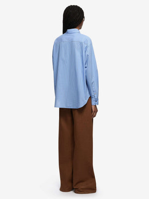 LINUS SHIRT - CHAMBRAY BLUE STRIPE