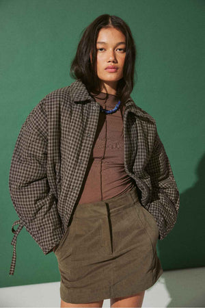 Matteo Jacket - Espresso Check