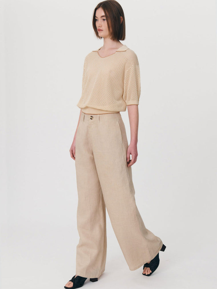 Carlotta Linen Wide Pants