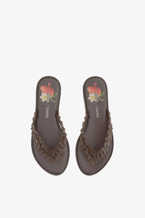 Ganni X Melissa Flip Flop - Demitasse