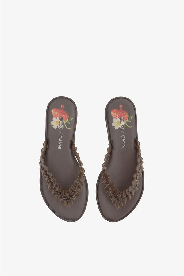 Ganni X Melissa Flip Flop - Demitasse