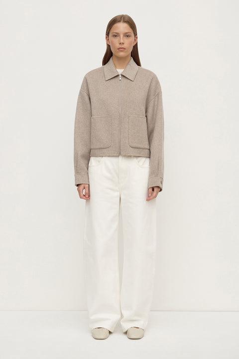 Dallas Wool Jacket - Pebble