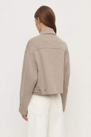 Dallas Wool Jacket - Pebble
