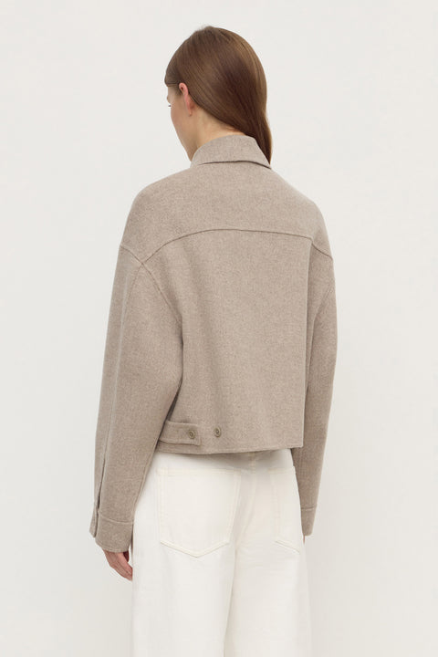 Dallas Wool Jacket - Pebble