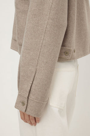 Dallas Wool Jacket - Pebble