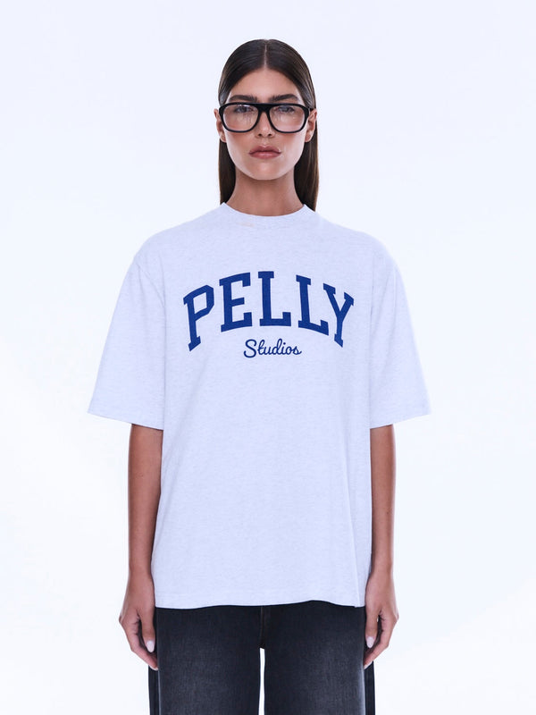 Sophia Relaxed Tee - White Marle