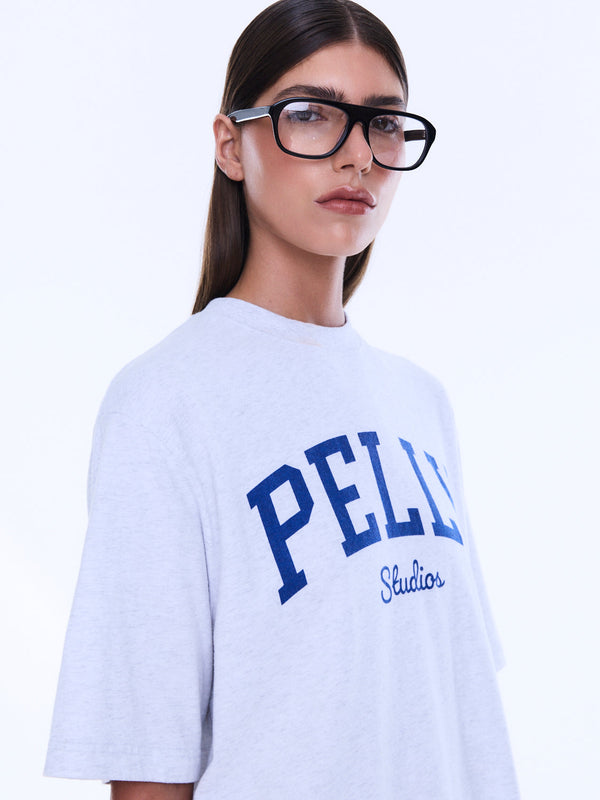 Sophia Relaxed Tee - White Marle