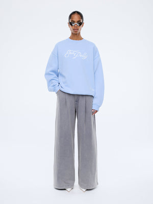 Mila Oversized Sweater - Soft Blue / Ena Pelly