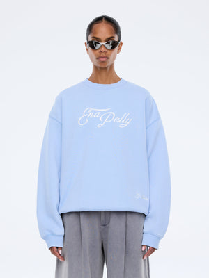 Mila Oversized Sweater - Soft Blue / Ena Pelly