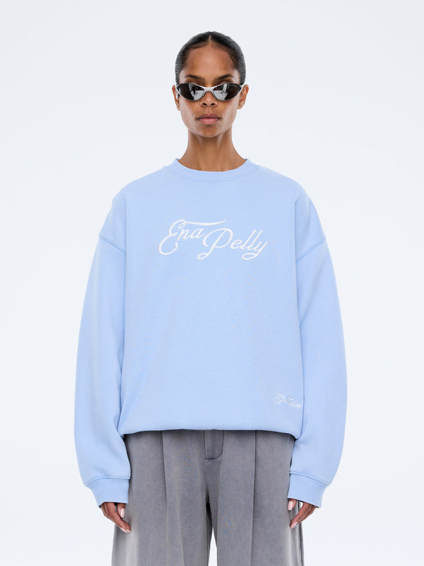 Mila Oversized Sweater - Soft Blue / Ena Pelly