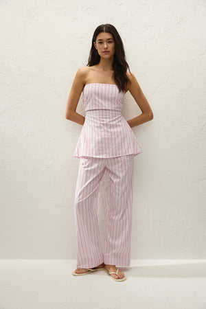 Paloma Pant Fiori Stripe Palazzo