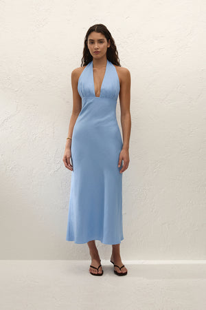 Marita Midi Dress - Sky Blue