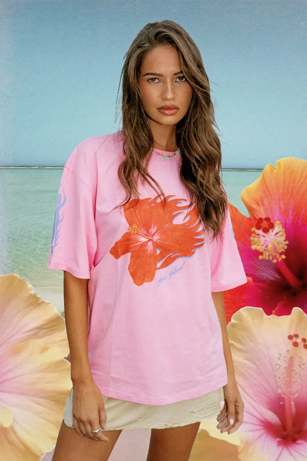 Flaming Hibiscus T-Shirt