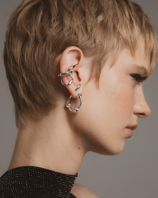 Hammered Ball Hoops - Large