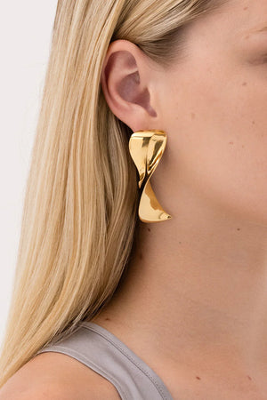 Sculpt Earrings Gold