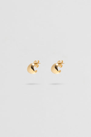 Fold Hoops - small - Gold