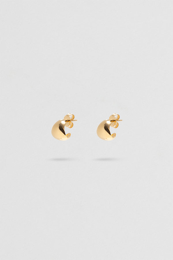 Fold Hoops - small - Gold