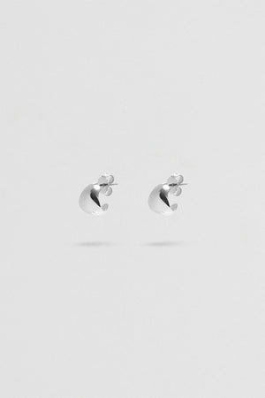 Fold Hoops - small - Silver