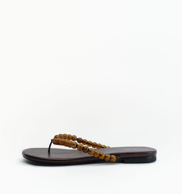Gracie - Choc Leather