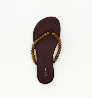 Gracie - Choc Leather