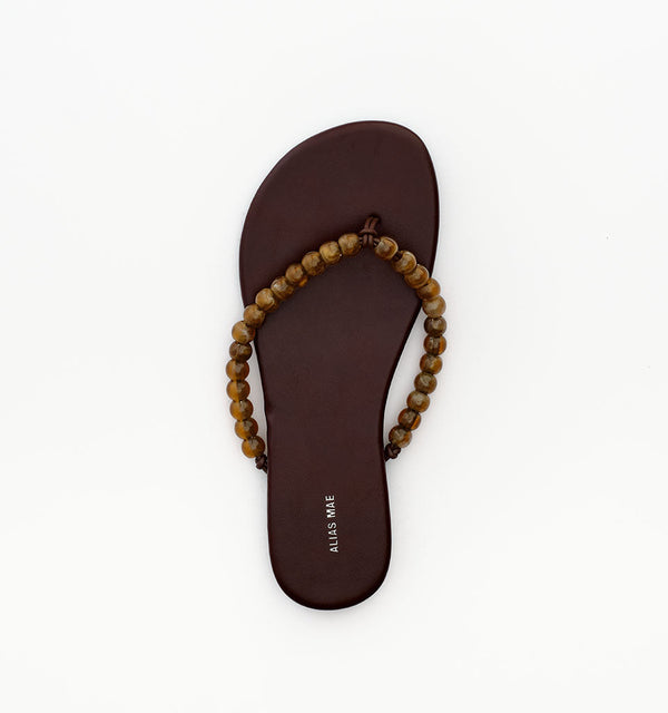 Gracie - Choc Leather