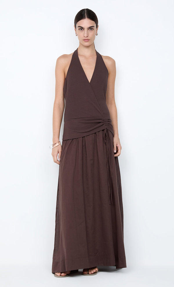 SABRINE HALTER MAXI DRESS
