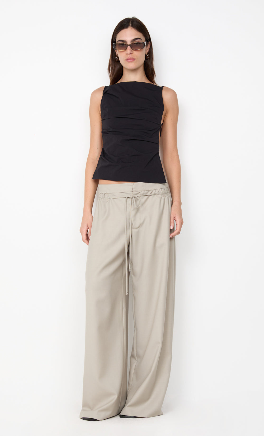 Allira Tie Top - Black