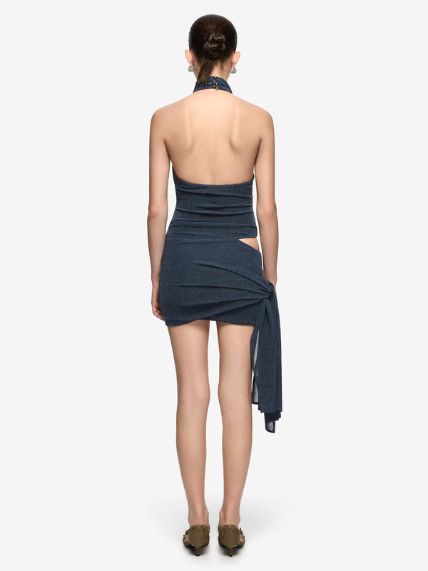 Drift Mini Dress - Denim Marle