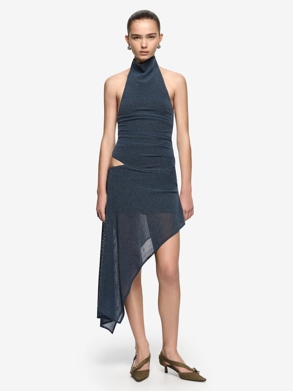 Drift Mini Dress - Denim Marle