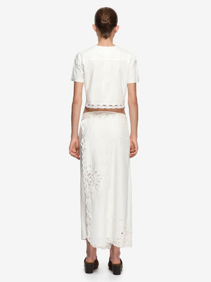 SKYE WRAP TOP - IVORY