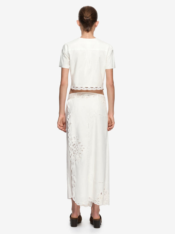 SKYE WRAP TOP - IVORY