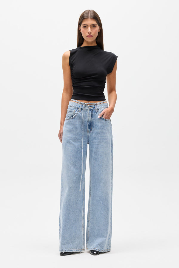Hodson Tie Waist Wide Leg Jean