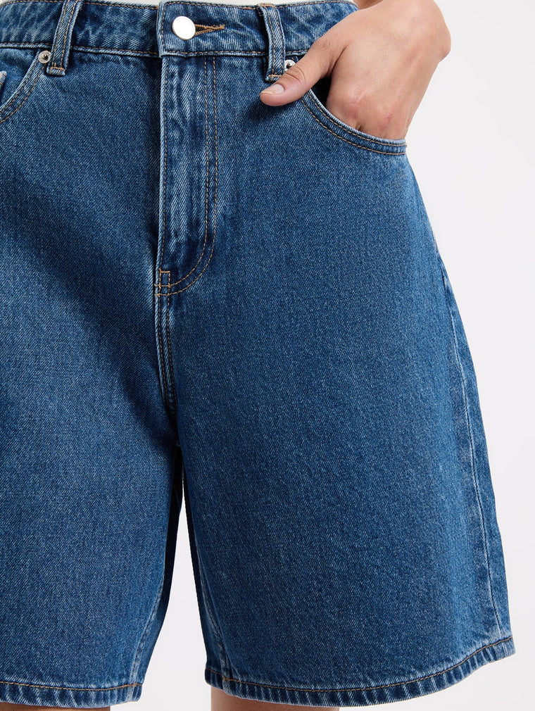 Organic Longline Denim Short