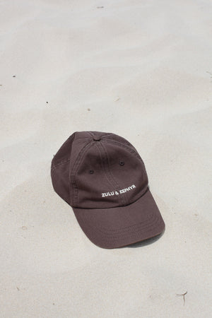 The Zulu & Zephyr Cap - Cocoa and Tallow Green