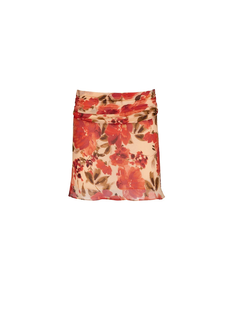 Lucia Mini Skirt - Camellia Floral