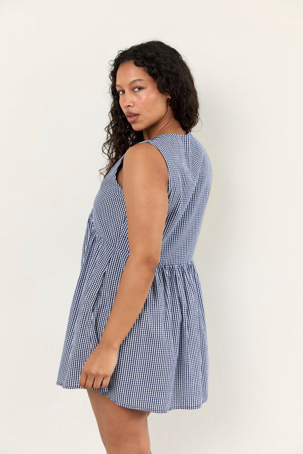 Hunter Mini Dress - Midnight Check