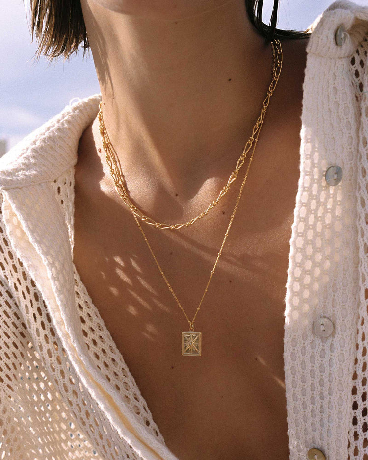 True North Coin Necklace - Gold